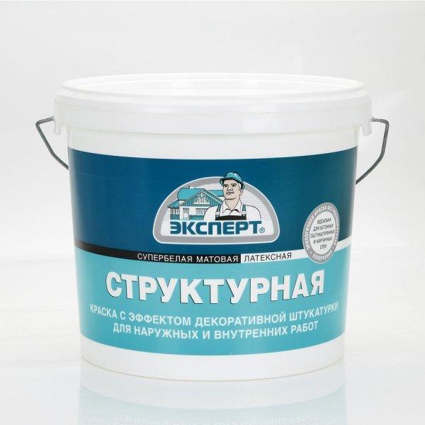 ЭКСПЕРТ Краска структурная супербелая (7 кг)
