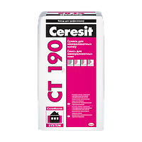 Клей для теплоизоляции Ceresit CT 190 (25 кг) смесь для минераловатных плит