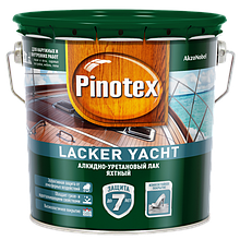 Лак яхтный для дерева алкидно-уретановый PINOTEX Lacker Yacht (пинотекс лакер яхт) ПОЛУМАТОВЫЙ (40) 2,7л
