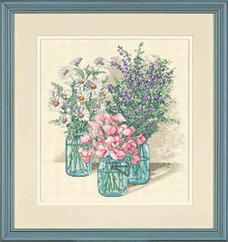 35122 Набор для вышивания "Wildflower Trio" (Трио полевых цветов), фото 2