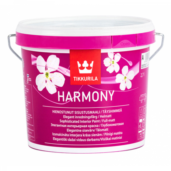 Краска TIKKURILA Harmony ( тиккурила гармония), базис А, 2,7 л