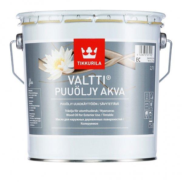 Масло TIKKURILA Valtti akva (тиккурила валтти аква), EC 2,7 л