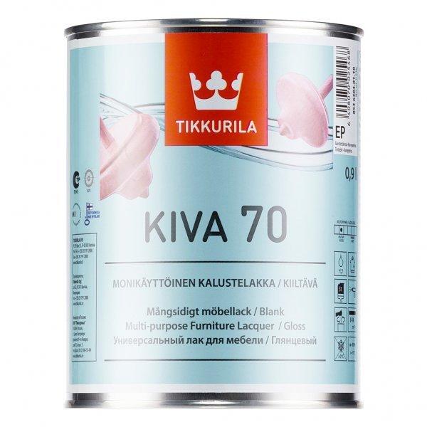Лак TIKKURILA Kiva 70 (тиккурила кива 70 ), глянцевый 2,7 л