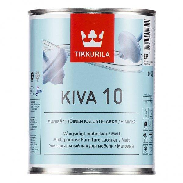 Лак TIKKURILA Kiva 10 (тиккурила кива 10), матовый 2,7 л