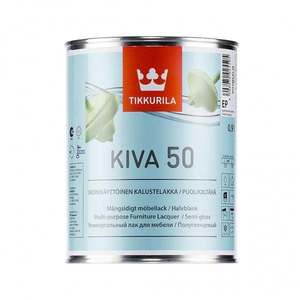 Лак TIKKURILA Kiva 50 (тиккурила кива 50), полуглянцевый 2,7л