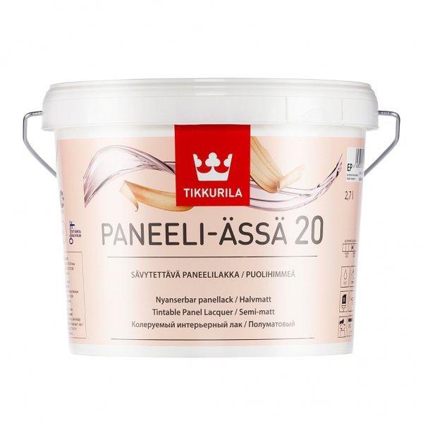 Лак TIKKURILA Paneeli-?ss? 20 (тиккурила панели- ясся 20), полуматовый 9 л
