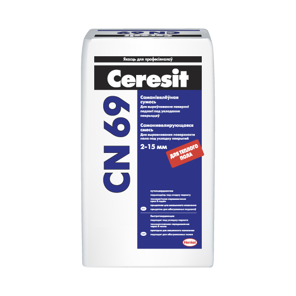 Ceresit CN69 сухая смесь самовыравнивающаяся для стяжек 25кг