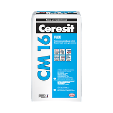 Ceresit CM16 сухая эластичная облицовочная смесь "Flex" для деформирующихся оснований 25кг