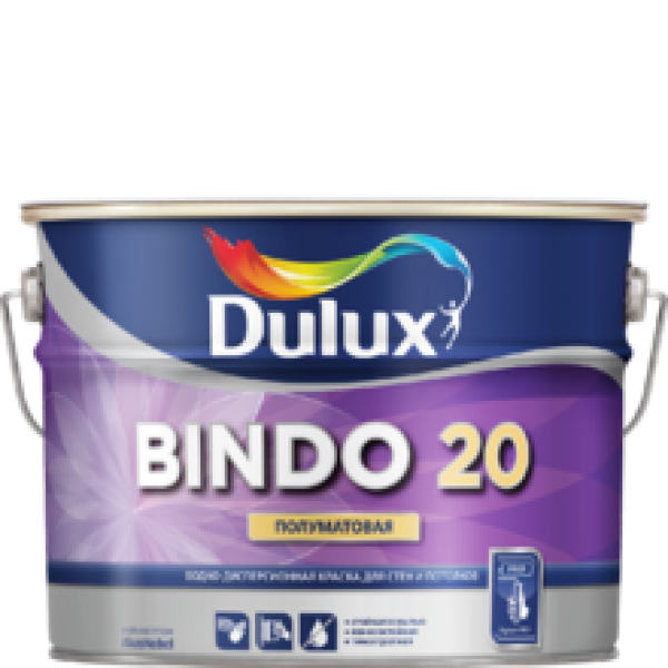 Краска DULUX Prof Bindo 20 полуматовая 2,5л белая BW