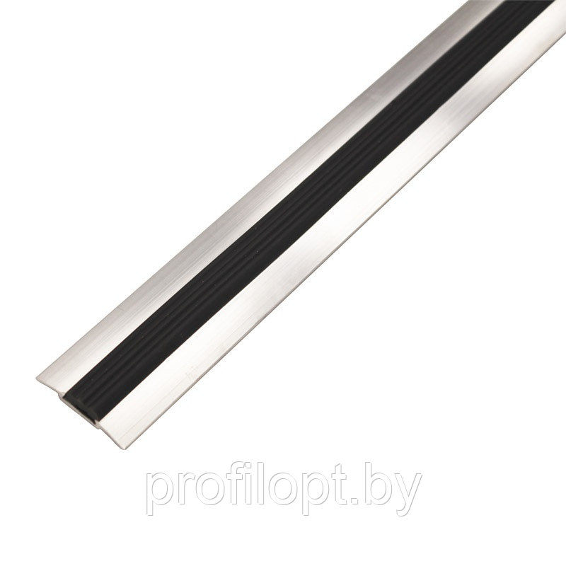 Порог алюминиевый с резиновой вставкой противоскольжения 42 мм. 2,7 м. - фото 2 - id-p151811124