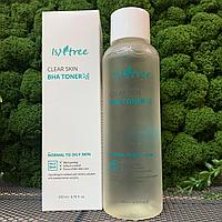 Отшелушивающий тонер IsNtree с BHA-кислотами CLEAR SKIN BHA TONER 200 мл