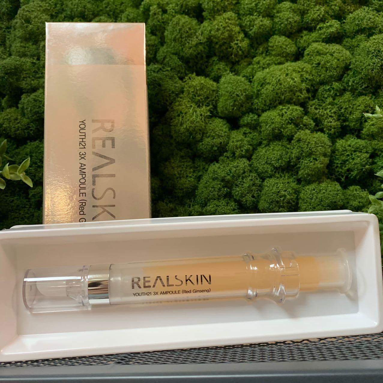 Сыворотка для лица REALSKIN Youth21 3X Ampoule (Red ginseng), 12 мл.