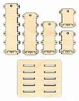 Бобины для ниток «Простые» 10 шт. + подставка