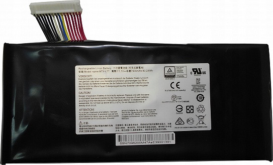 Аккумулятор (батарея) для ноутбука MSI WT72S (BTY-L77) 11.1V 7500mAh