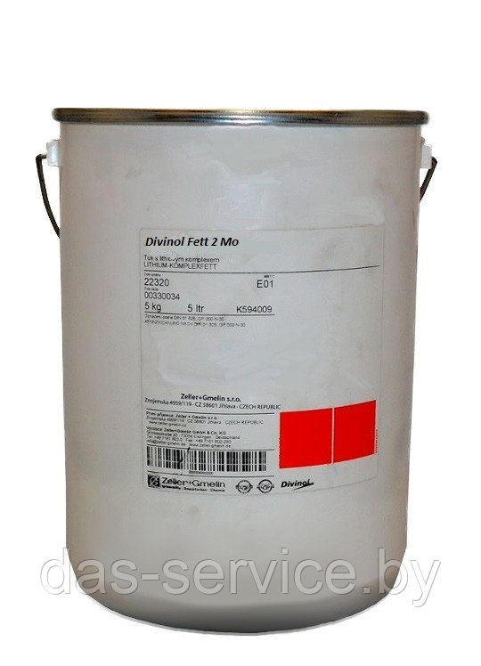 Смазка Divinol Fett 2 Mo (водостойкая пластичная смазка с высокой удельной нагрузкой) 400 гр. - фото 3 - id-p13490188