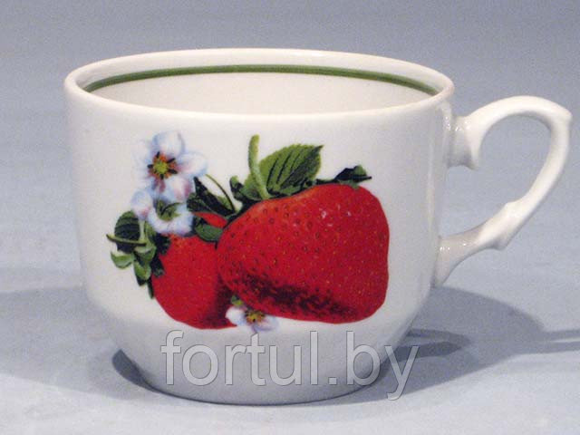 Чашка чайная 250 см3 "Кирмаш" (Клубника) - фото 1 - id-p151837818