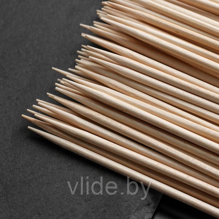 Набор шампуров деревянных Magistro, береза, 30×0,3 см, по 100 шт - фото 4 - id-p151848366