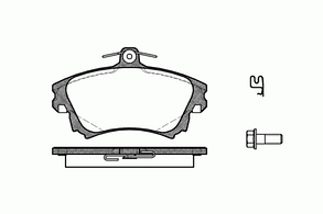 708 02 REMSA  708 02 FDB1384=573039B !колодки дисковые п.\ Volvo S40/V40 1.6i-1.9Di 97-03