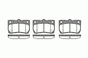 118102  REMSA  1181 02 FDB4001 [0446622190] !колодки дисковые з.\ Lexus GS II 300/430 05>