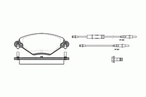 082804 REMSA  828 04 839 004B-SX=FDB1411=221944 !колодки дисковые п.\ Citroen C5 2.0i 16V/2.0HDi 00>