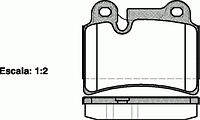 124000 REMSA 1240 00 FDB1878 [7L6698451B] !колодки дисковые з.\ VW Touareg 3.2/3.6/3.0TDi V6 06>