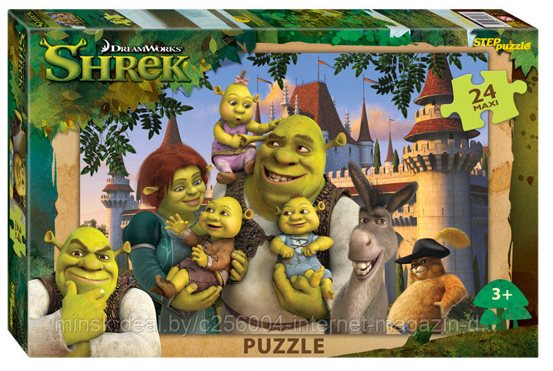 Мозаика "puzzle" maxi 24 "Shrek" (Dreamworks, Мульти)