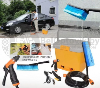 Автомобильная мойка с контейнером от прикуривателя, High Pressure Portable Car Washer, портативная