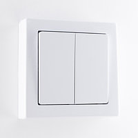 JOWISZ - Выключатель двухклавишный 2-контурный, белый