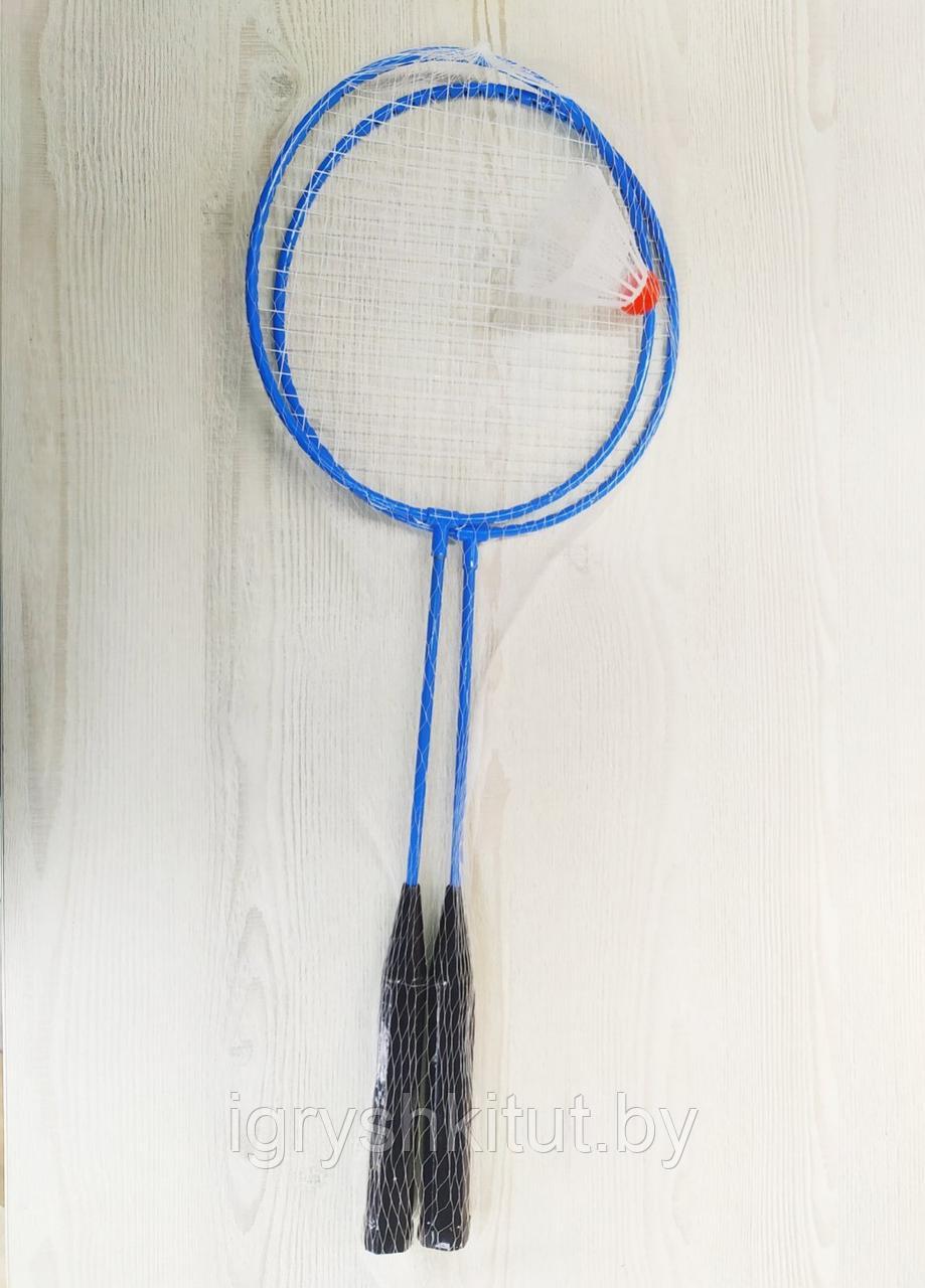 Набор для тенниса, 2 ракетки металлические + воланчик - фото 4 - id-p151882615