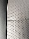 Чехлы VW Crafter 2017 + , чёрно-серые , экокожа, фото 2