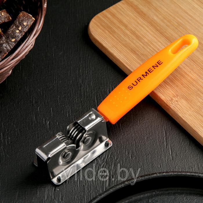 Точилка для ножей Доляна «Оранж», 19×3,5 см - фото 1 - id-p151904804