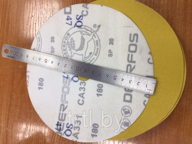 Круг диск на шлифбумаге самозацепной 180мм Р180 (набор 10шт) код 1.15105 - фото 5 - id-p151904913