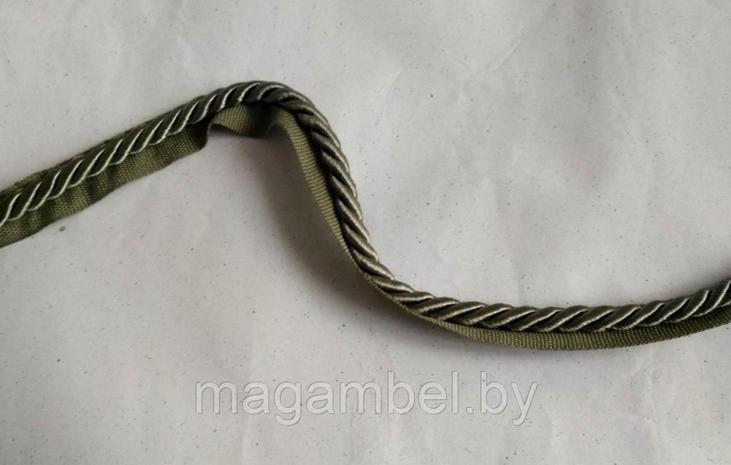 Шнур декоративный в темно - зеленом цвете