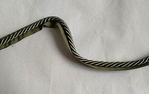 Шнур декоративный в темно - зеленом цвете