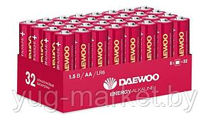 Элемент питания алкалиновый DAEWOO LR6  ENERGY Alkaline 2021 Pack-32