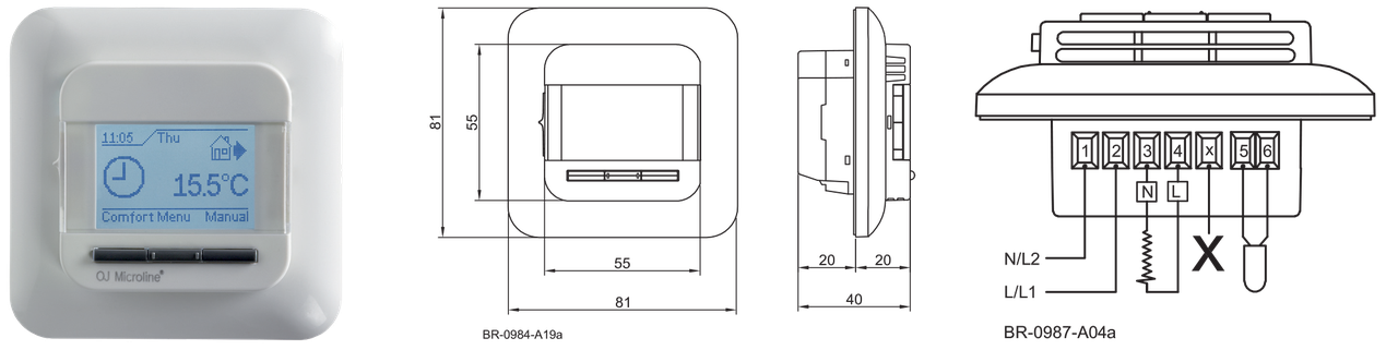 Программируемый терморегулятор OJ Microline OCD4-1999 - фото 2 - id-p5044672