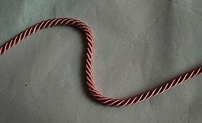 Шнур декоративный в розовом цвете