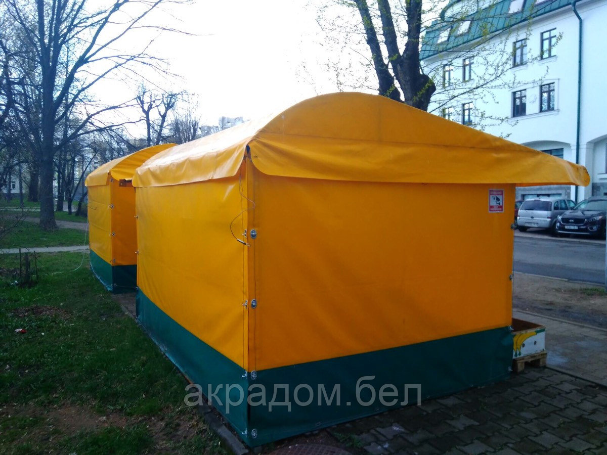 Палатка для выездной торговли двухскатная крыша из тента ПВХ, производство. - фото 2 - id-p151916675