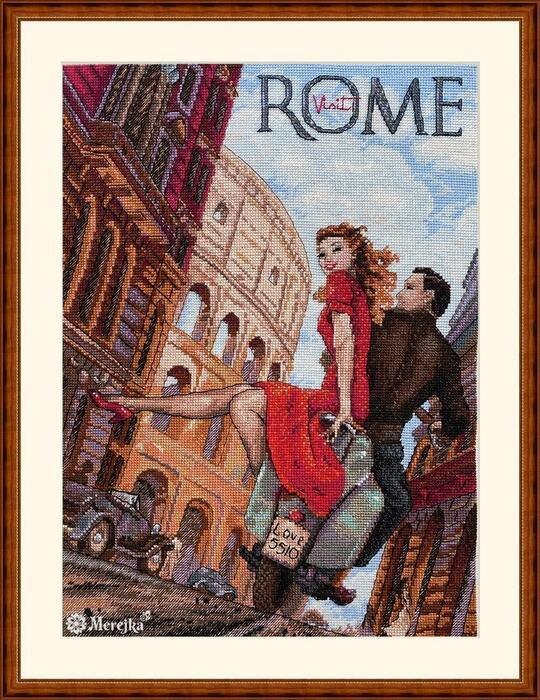 Набор для вышивания крестом "Посетите Рим"