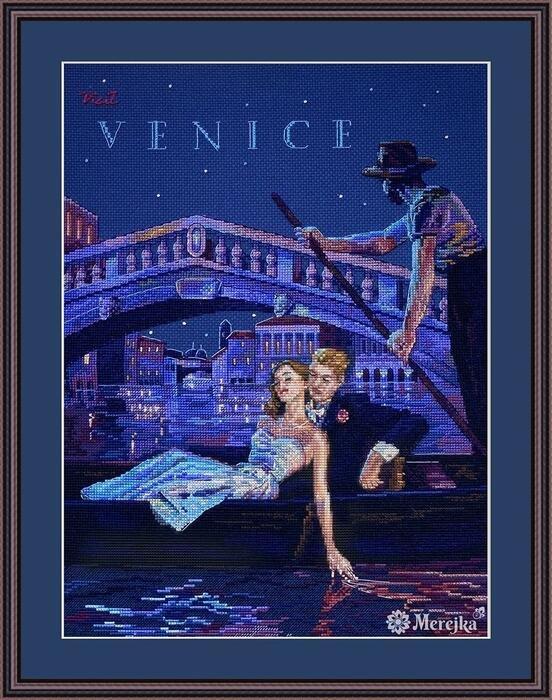 Набор для вышивания крестом "Посетите Венецию"