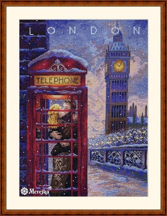 Набор для вышивания крестом "Посетите Лондон"