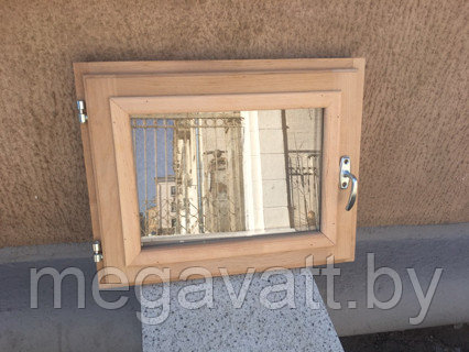 Окно для бани 45х45 (Ольха, стеклопакет) - фото 2 - id-p101454530