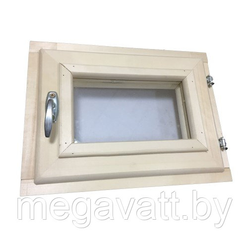 Окно для бани 40х40 (Липа, два стекла) - фото 1 - id-p101454563