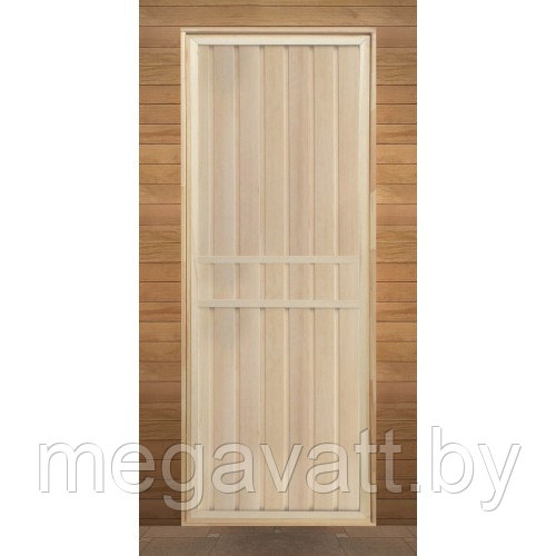 Дверь 700x1900 Вагонка (глухая, коробка осина) - фото 1 - id-p101454570