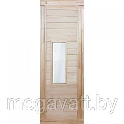Дверь 700x1700 со стеклом прямоугольным, коробка липа