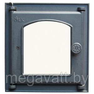 361 LK Дверца топочная со стеклом (250х280) - фото 1 - id-p124416068