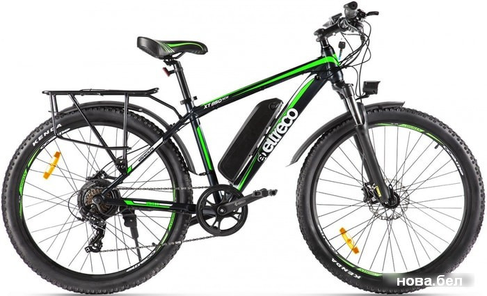 Электровелосипед Eltreco XT 850 New 2020 (черный/зеленый) - фото 1 - id-p151928265