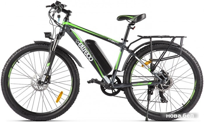 Электровелосипед Eltreco XT 850 New 2020 (черный/зеленый) - фото 3 - id-p151928265