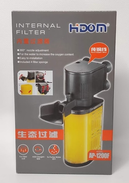 Внутренний фильтр Hidom AP-1200F 50 до 150л. - фото 1 - id-p143199514