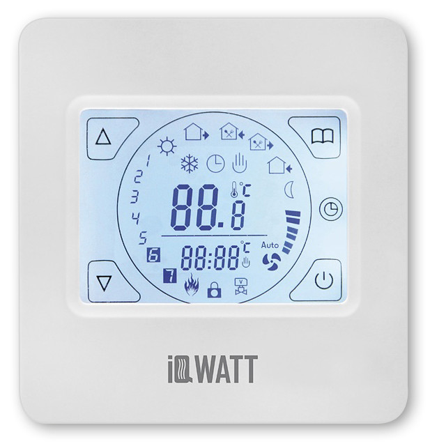 Программируемый терморегулятор IQWatt Thermostat TS, белый - фото 1 - id-p70560512